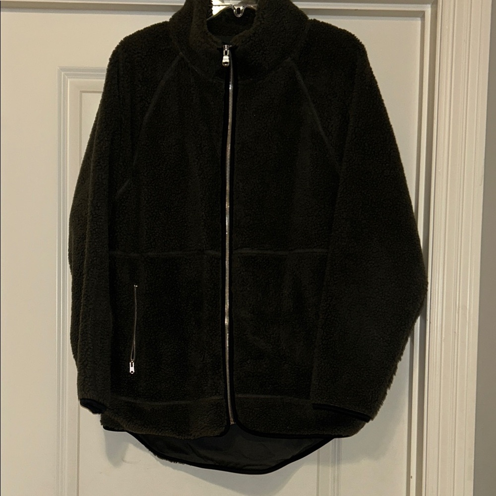 Old Navy Dark Green Fleece Jacket